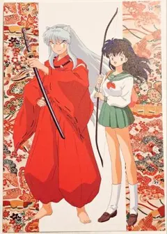 ✅️当時物2002年♦️ブロマイド【朔の日犬夜叉 弥勒】⭐犬夜叉カード