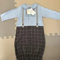 未使用タグ付きプチマインの男の子ロンパース 50-70cm