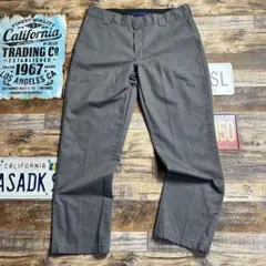 ♾*！様 Dickies FLEA ワークパンツ W36 グレー ルーズ　古着