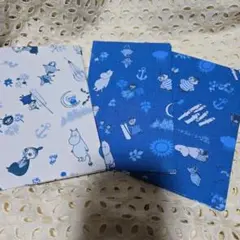 무민 패브릭 패브릭 엽서 3장 세트