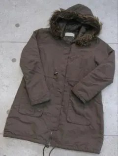 chocol raffine robe フード付きダウンジャケット　こげ茶