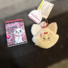 ディズニー マリーちゃん ぬいぐるみバッジ メモ帳 セット