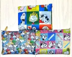 新品　スヌーピー　SNOOPY 折りたたみ　大容量　エコバッグ　3個セット