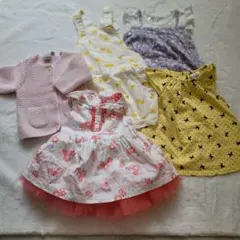 新生児服 ドレス ロンパース セーター5点セット