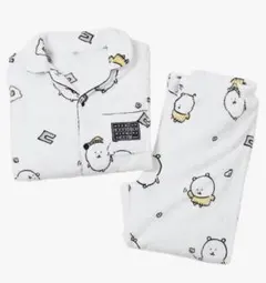 ナガノクマ　韓国限定　SPAO ふわもこ　パジャマ　ホワイト　あったか　部屋着