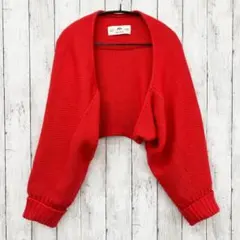 【 pual ce cin 】ピュアルセシン ガーター編み 2WAY ボレロ