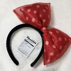 ミニーマウス リボンカチューシャ 赤