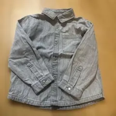 デニムシャツ　ブラック　110 ザラキッズ　リンクコーデ