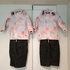 【2つセット】yukスノーウェア上下(100cm)