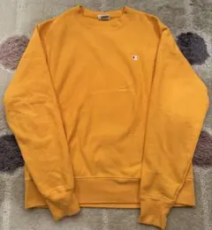 CHAMPION 00s青タグ 復刻 リバースウィーブ スウェット M イエロー