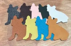 フレンチブル革タグ　K