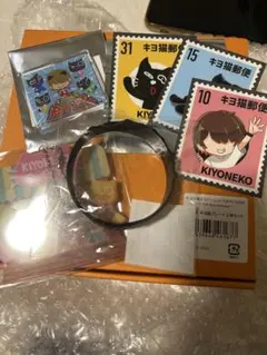 キヨ 15周年くじ B賞 キヨ猫プレート2枚セット オレンジ セット