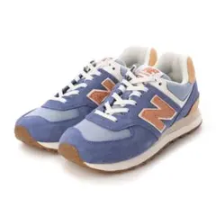 New Balance 574 スニーカー ブルー/オレンジ