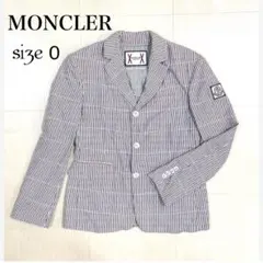 MONCLER テーラードジャケット ロゴボタン ロゴワッペン