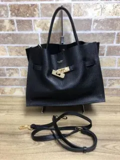 ヴィオラドーロ イタリアンレザー 2way トートバッグ M