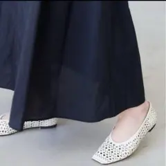 ルタロン　LE TALON スクエアカットワークフラット