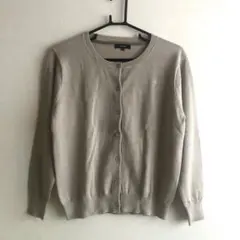 COMME CA ISM ベージュ 長袖カーディガン 9号