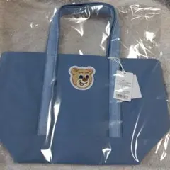 新品未開封 ラブラリー ワッペントートバッグ ライトブルー サイズLL