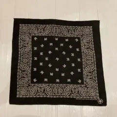 80s 黒 ビンテージ バンダナ vintage USA
