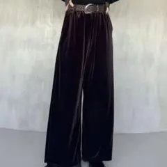 【PAGE BOY】サイドタックルーズ ベロアパンツ S