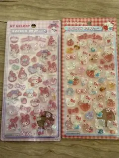 正規品♡♡ キティ マイメロ ボンボンドロップシール