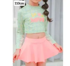 女の子　セパレート水着 110cm スイムウェア　子供　プール　海　水遊び