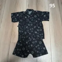 花火模様 甚平 サイズ95 綿100%
