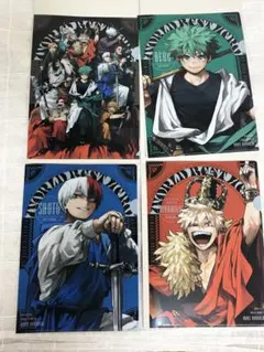 爆豪勝己　緑谷出久　轟焦凍　新十傑　ヒロアカ　最強ジャンプ クリアファイル４枚