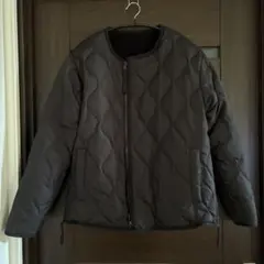 TAION 体温　ミリタリー リバーシブル　ダウンジャケット　裏ボア　ブラック