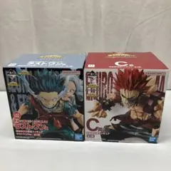 PF1398 【未開封】一番くじ ヒロアカ 緑谷出久＆壊理 切島鋭児郎フィギュア