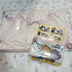 ディズニー マリー フード付きタオル ポーチ