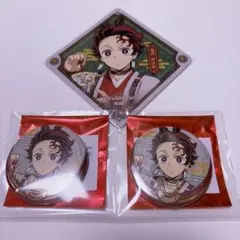 鬼滅の刃 ufotable 干支 午年 缶バ コースター 竈門炭治郎