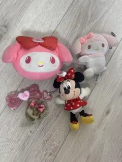 マイメロディ・ミニーマウス・クロミ ぬいぐるみセット