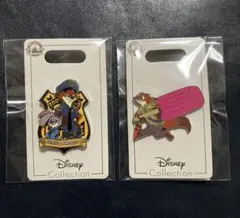 海外ディズニー ズートピア ニック&ジュディ ピンバッジ
