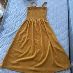 H&M マスタード キャミワンピース XS