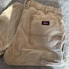 Dickies ベージュ ワークパンツ　34×32 古着