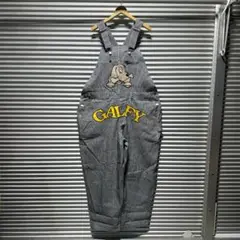 美品 ガルフィー GALFY オーバーオール つなぎ サロペット ストライプ