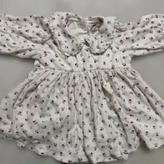 H&M オーガニックコットン 花柄ロンパース 6m~9m