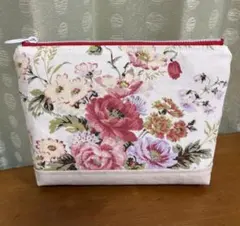 ローラアシュレイ　アランデルローズ　ポーチ　ハンドメイド