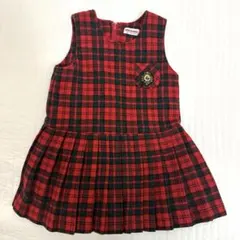 MIKI HOUSE チェック ワンピース