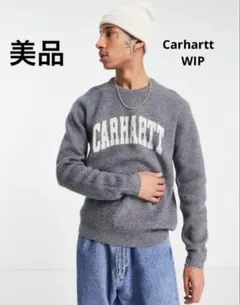 カーハート カレッジロゴ アーチ セーター 美品のサムネイル