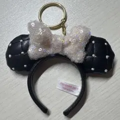 ディズニー　ミニーパールカチューシャキーチェーン