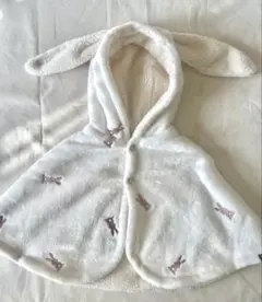 【新品未使用】puppapupo うさ耳フリースポンチョ