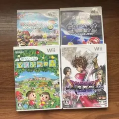 Wii ソフト４本セット マリオ どうぶつの森 ドラゴンクエストソード