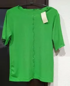 ☆夏物セール☆ehkä söpö グリーン 半袖Tシャツ　フリーサイズ