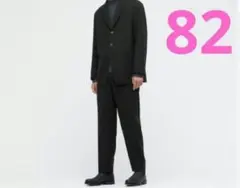 UNIQLO U ウールブレンドワイドフィットパンツ　ブラック　82㌢　新品