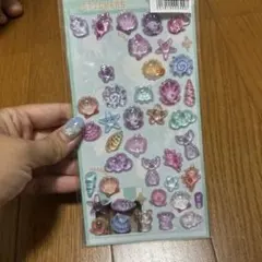 海洋生物デザインの立体ステッカーセット　おすそ分け