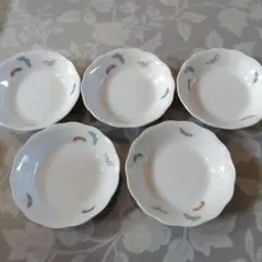 深川製磁　蝶柄　深皿5枚