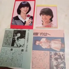 昭和アイドル 生写真 4枚 岡田有希子 早見優 藤井一子 FUJICOLOR