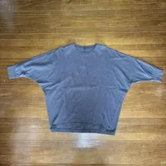 UNIQLO グレー 七分袖Tシャツ